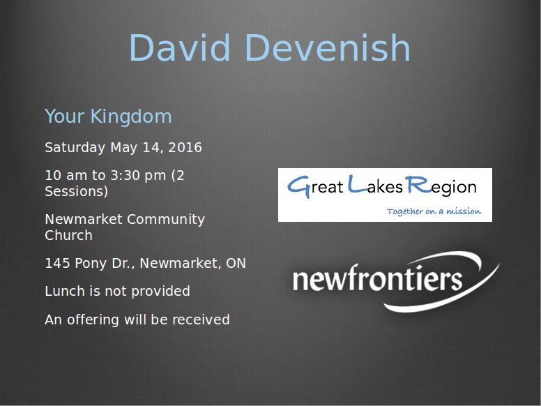David Devenish Your Kingdom David Devenish Your Kingdom